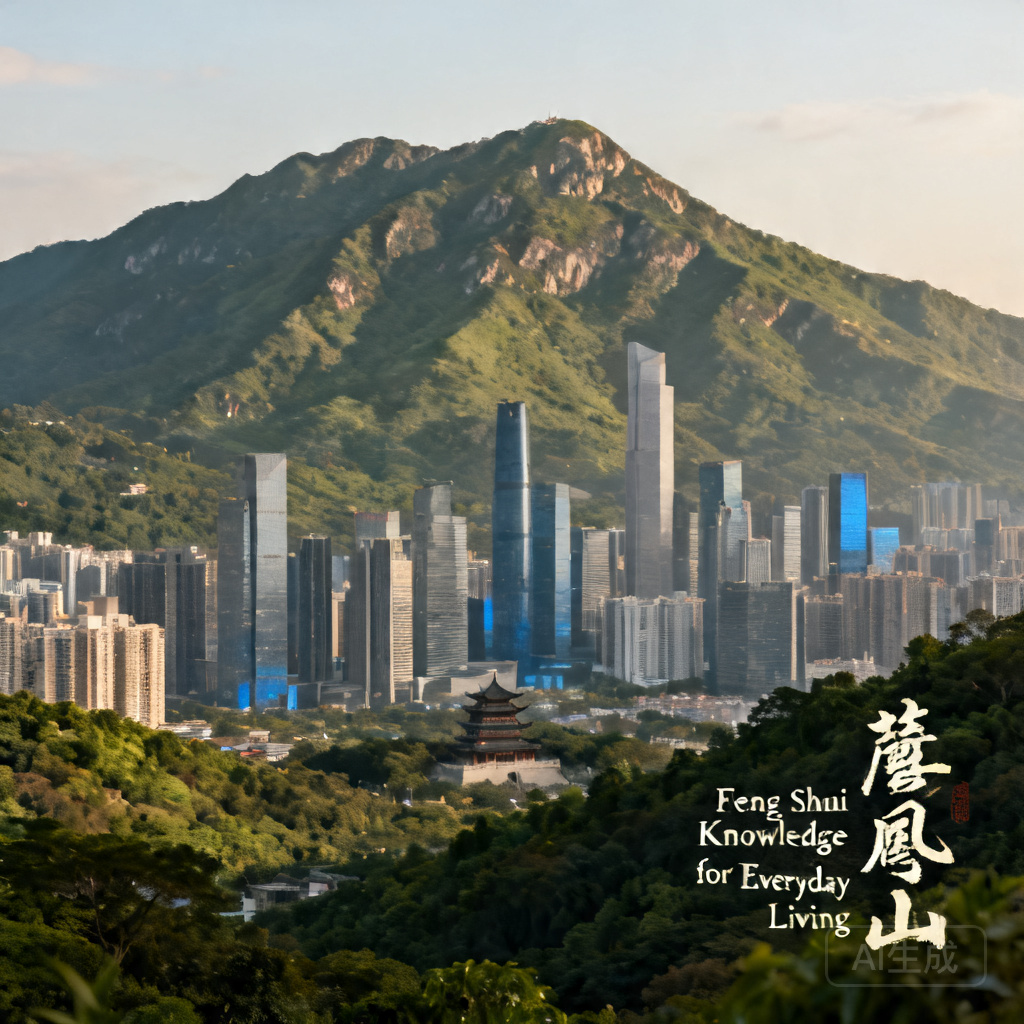 廣州白雲山朝南望向廣州CBD的全景照片 替代文字：做為廣州最主要風水靠山的白雲山，朝南望向市中心CBD的全景視野