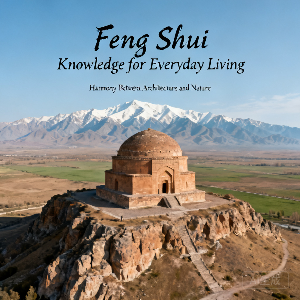 空拍廣角視角下的Gonbad-e Qābus矗立在高處的基岩上，背景可見厄爾布爾士山脈，戈爾幹平原向南側延伸