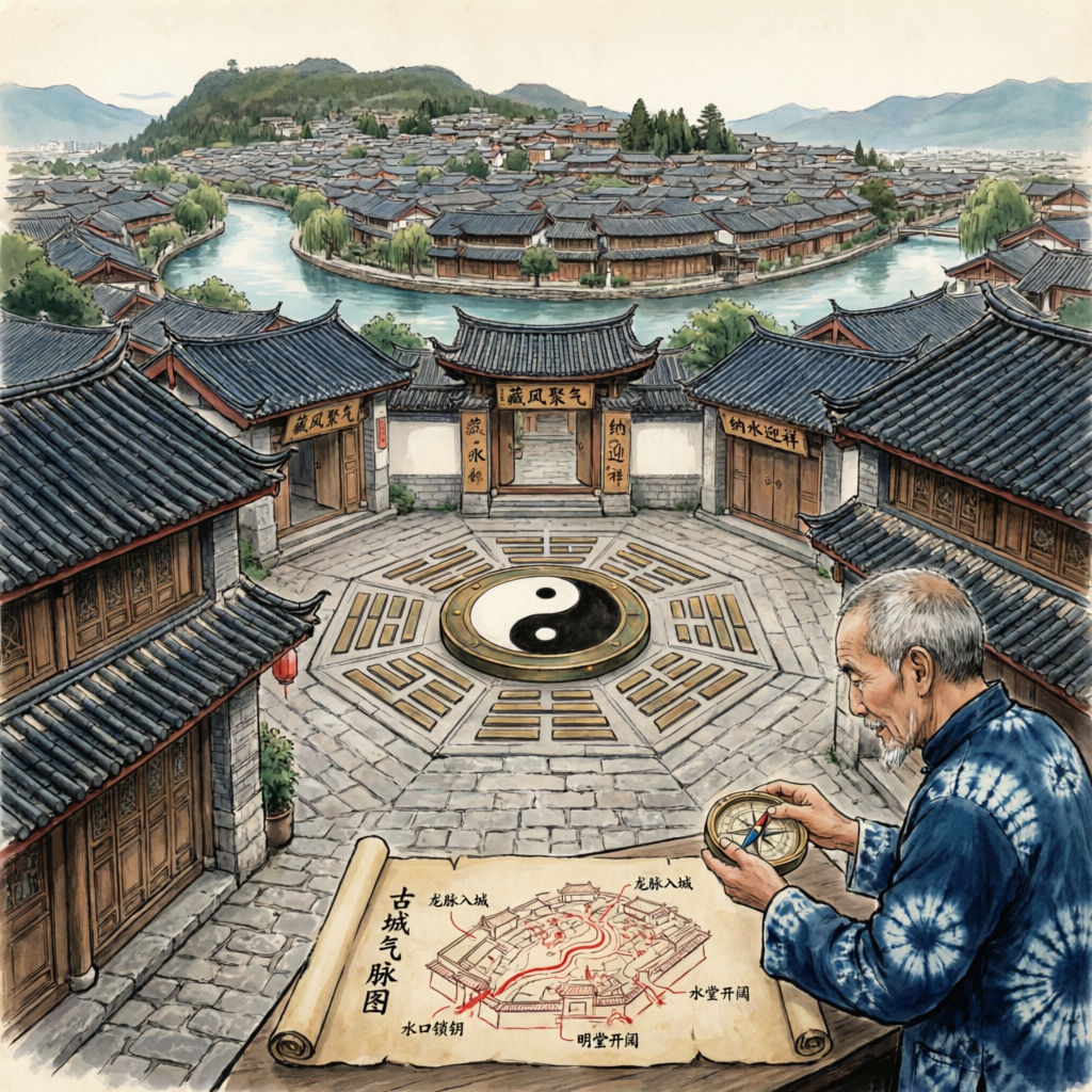 Feng Shui knowledge for everyday living illustration for lijiang ancient town feng shui analysis secrets of the old towns energy flow