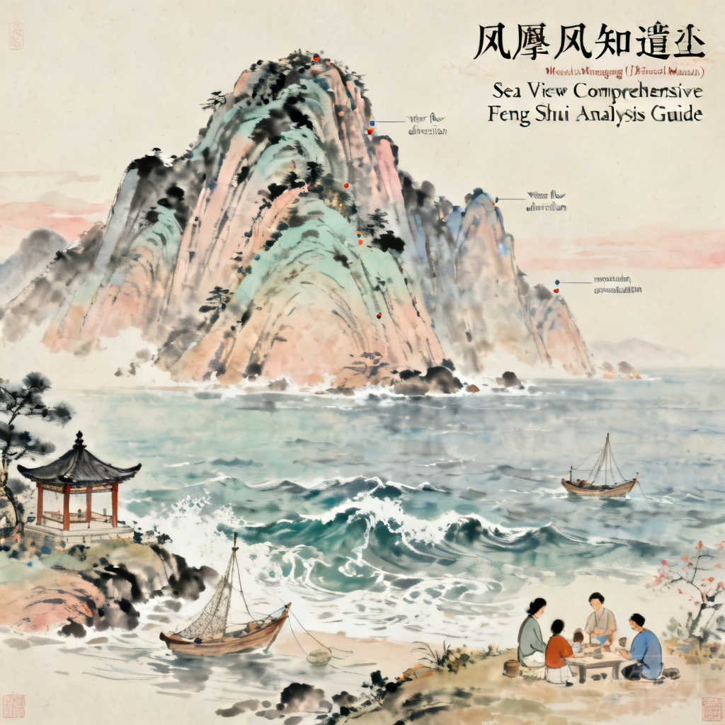 生活風水知識插圖：從海側觀金剛山（鑽石山）整體風水分析