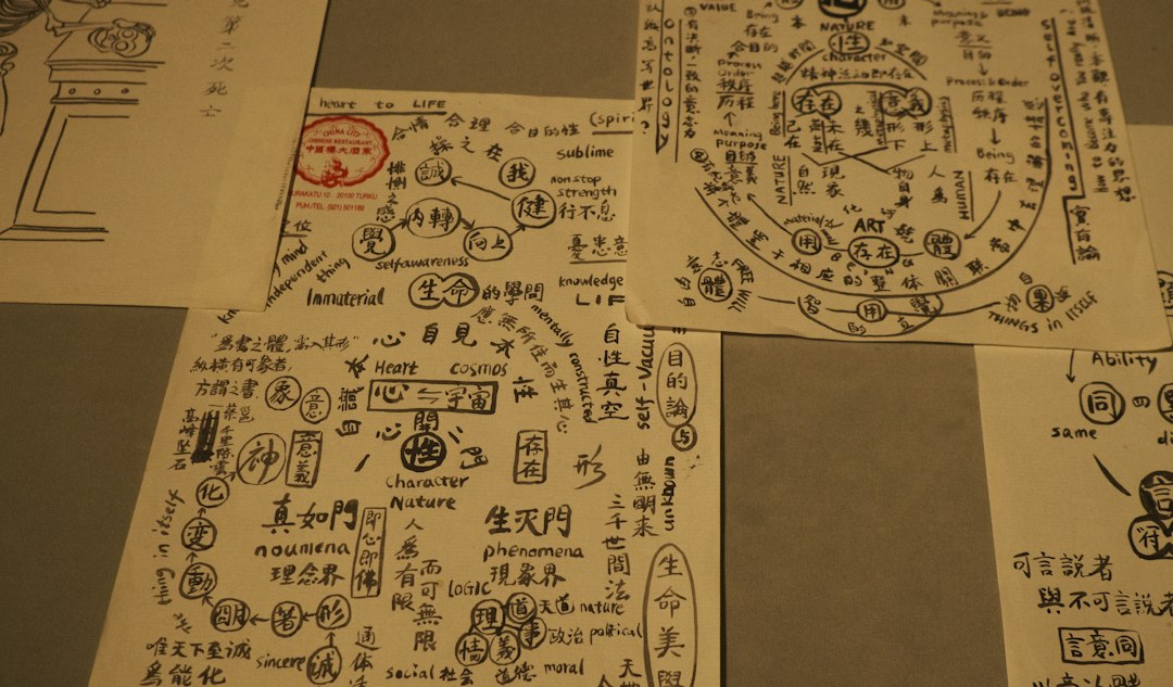 手繪圖表包含中文字符與符號